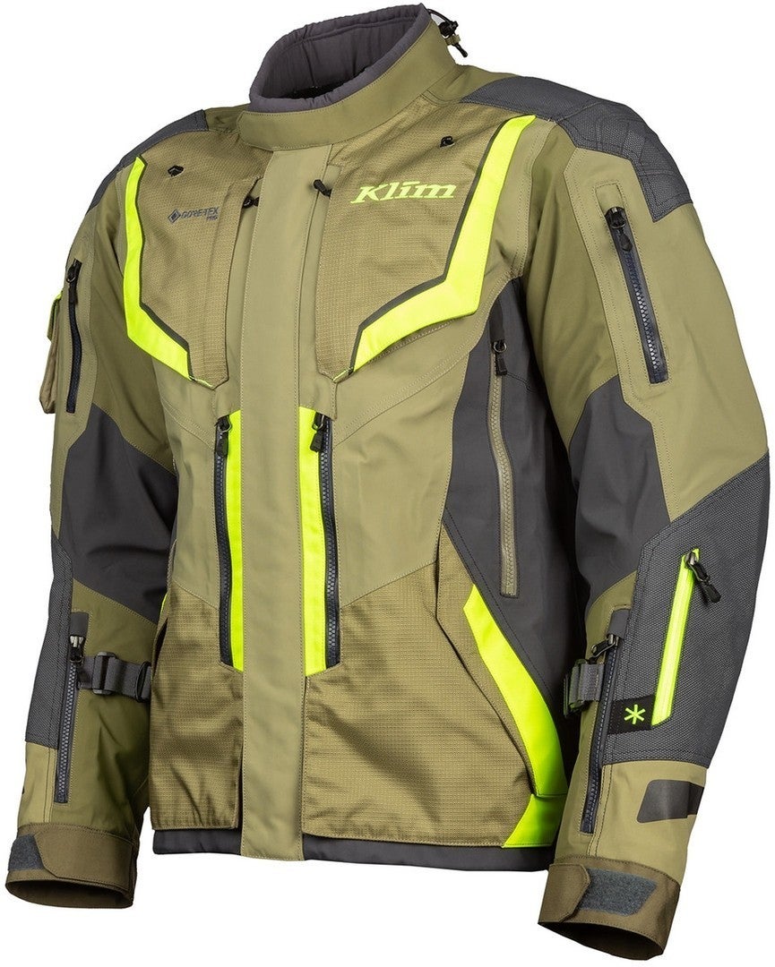 Klim Badlands Pro Veste textile de moto Vert/jaune M Figure 1