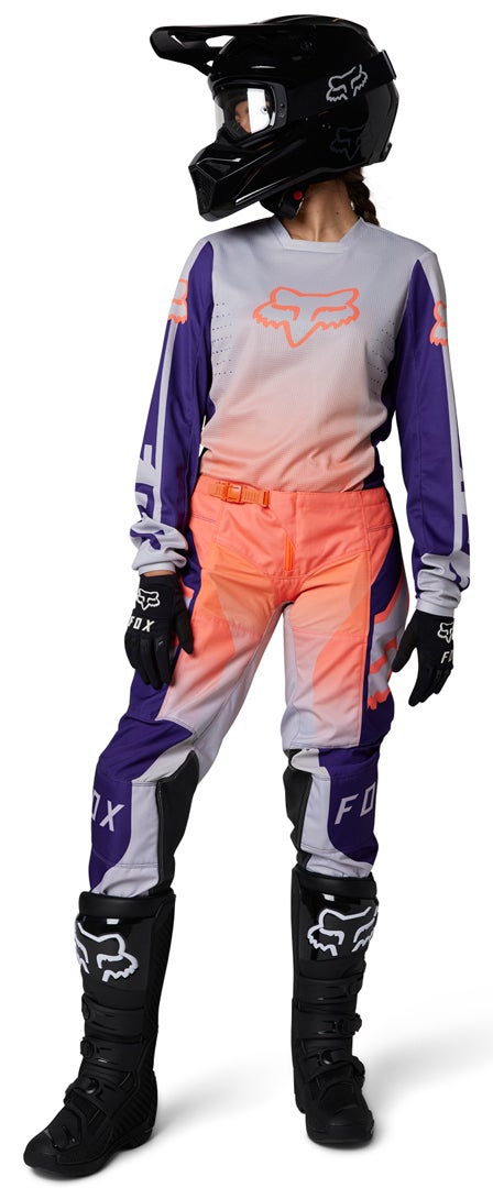 FOX 180 Leed Dames Motorcross Jersey Oranje M Figuur 8
