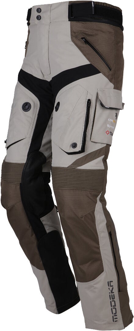 Modeka Panamericana 2 Motorcycle Textile Pants beige Short L Figure 1