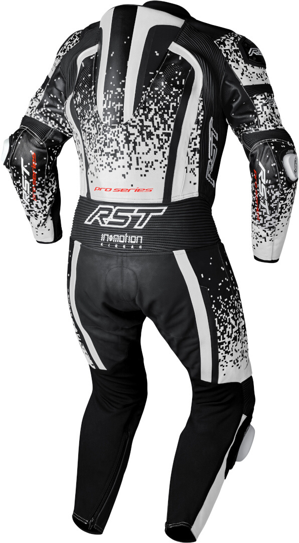 RST Pro Series Evo Airbag Costum de piele de motocicletă One Piece alb/negru 3XL Figura 2