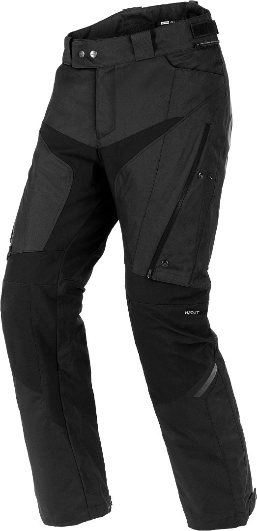 Spidi 4 Season Evo H2Out Motorcykel tekstil bukser Sort/sort Short M Figur 1