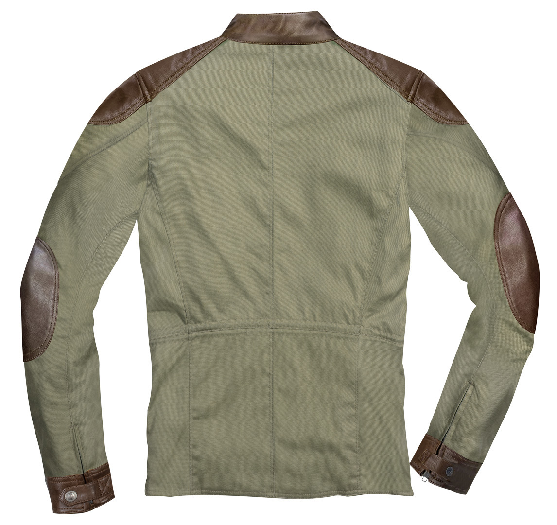 HolyFreedom Quattro Waxed Evo Motorcycle Textile Jacket Khaki M Figure 3