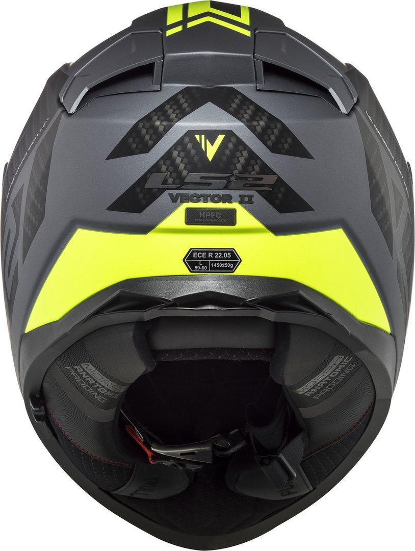 LS2 FF811 Vector II Splitter Helm grijs/geel Verlies (59/60) Figuur 3