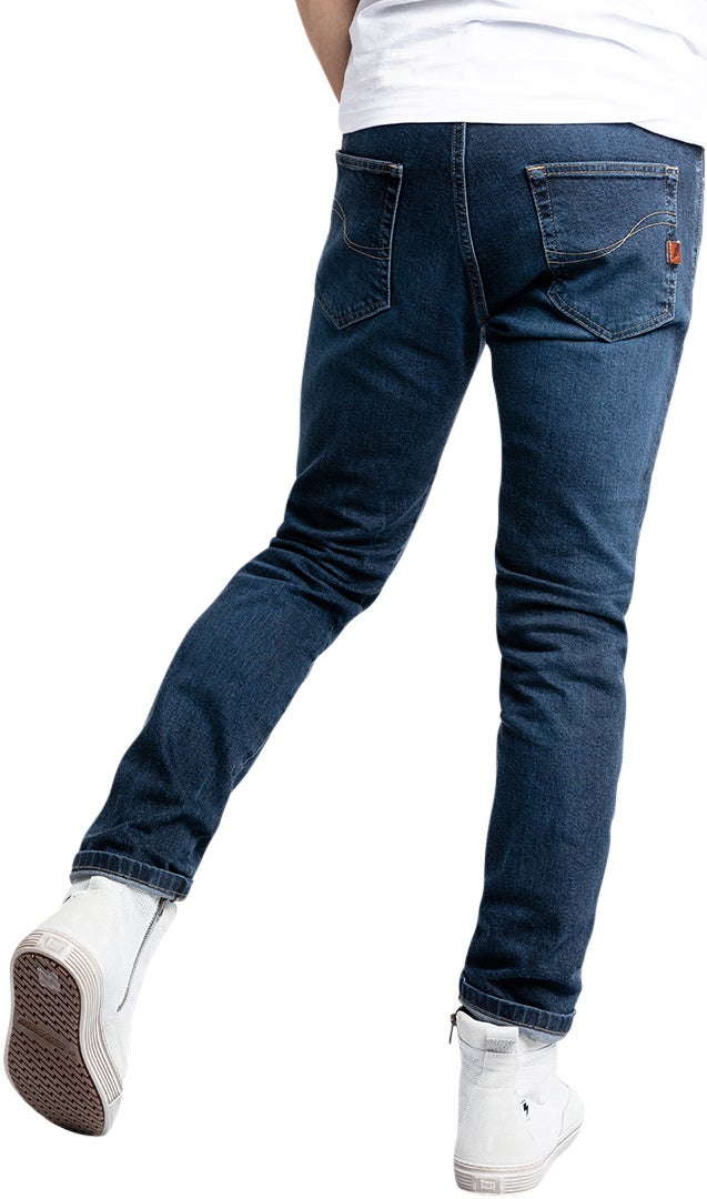 John Doe Pioneer Mono Vaqueros de moto Blue Stone Wash 32 L32 Figura 30