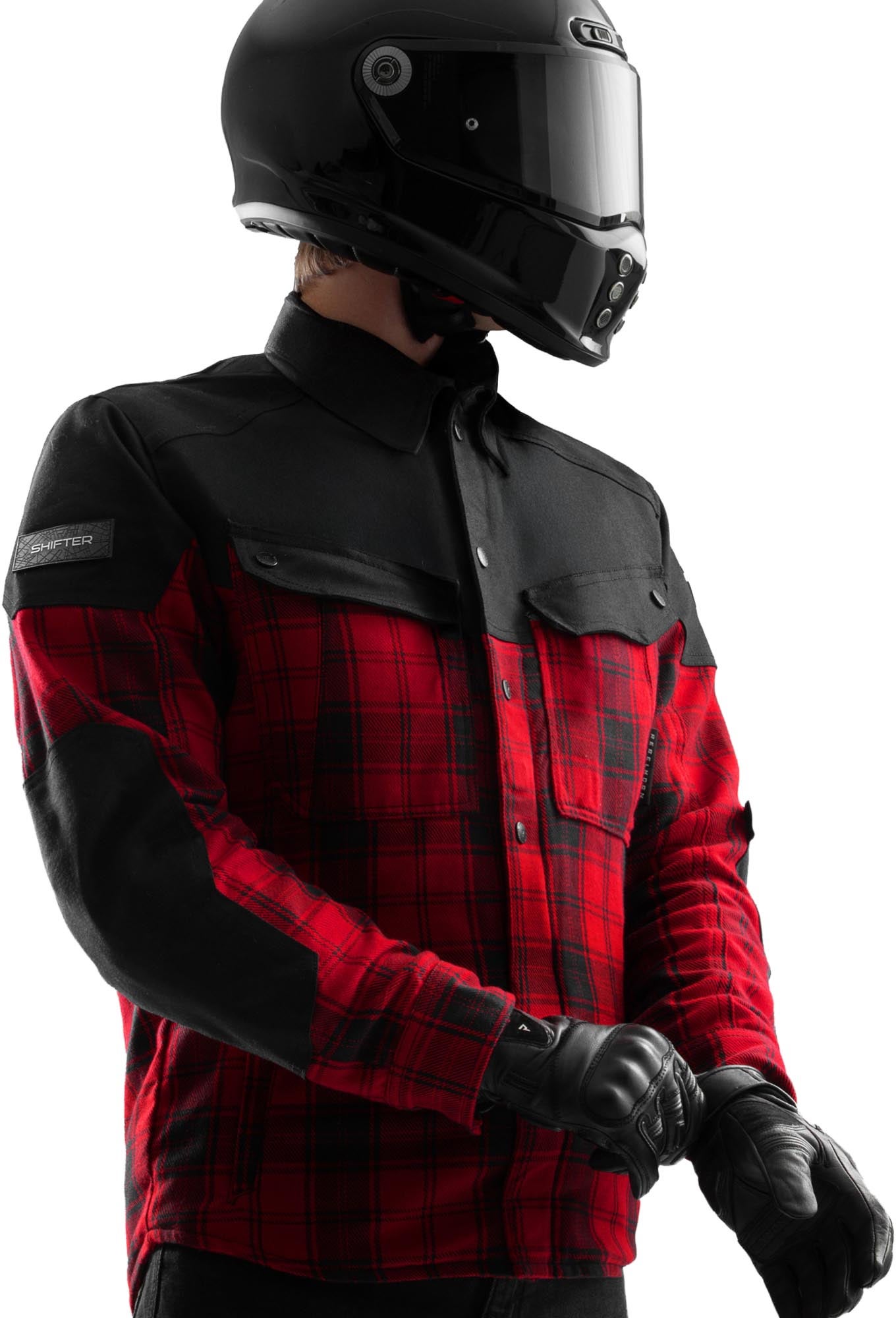 Rebelhorn Shifter Motorrad Hemd schwarz/rot L Abbildung 12