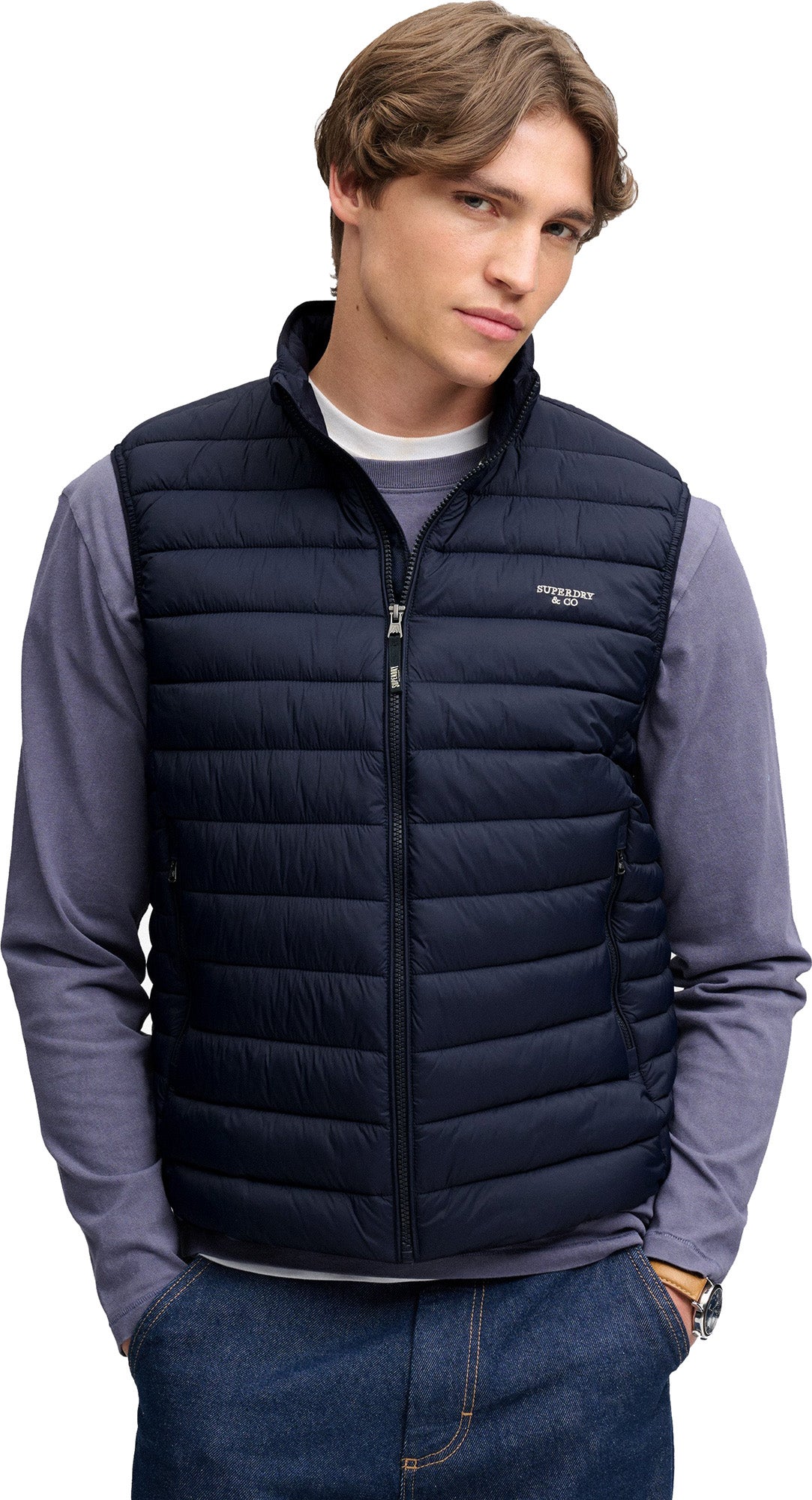 Superdry & Co Fuji Lite Weste marineblau L Abbildung 6