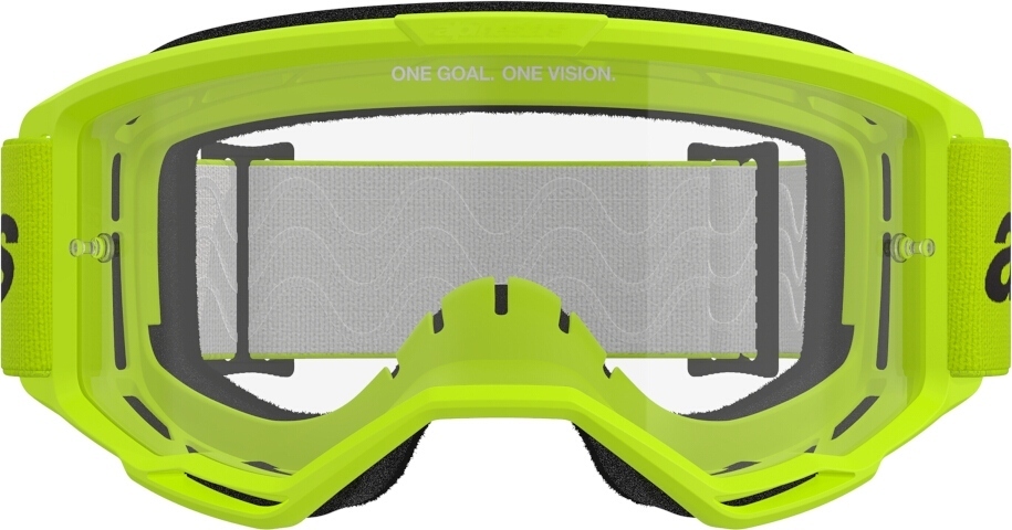 Alpinestars Vision 3 Wordmark Ochelari de motocross galben Figura 3