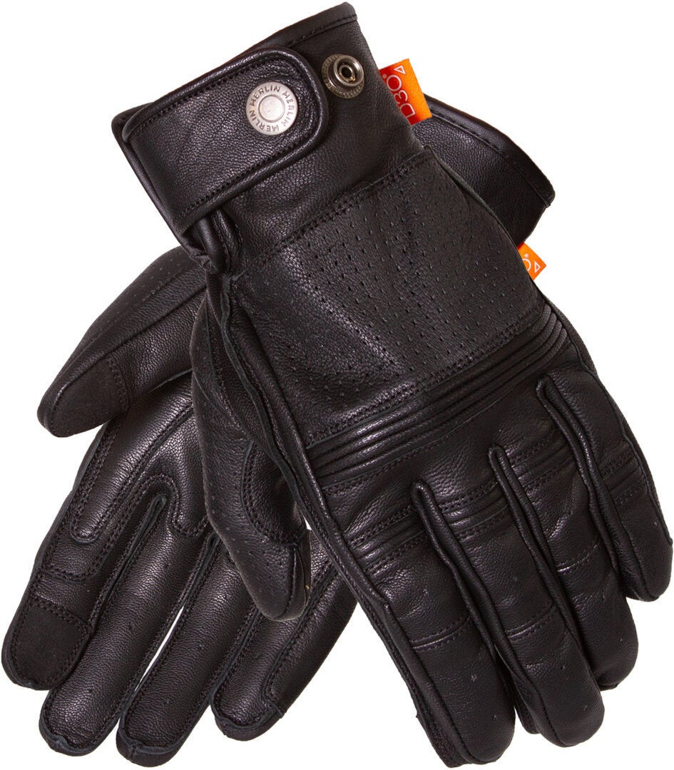Merlin Leigh D3O Heritage Motorcykel handsker Sort M Figur 1