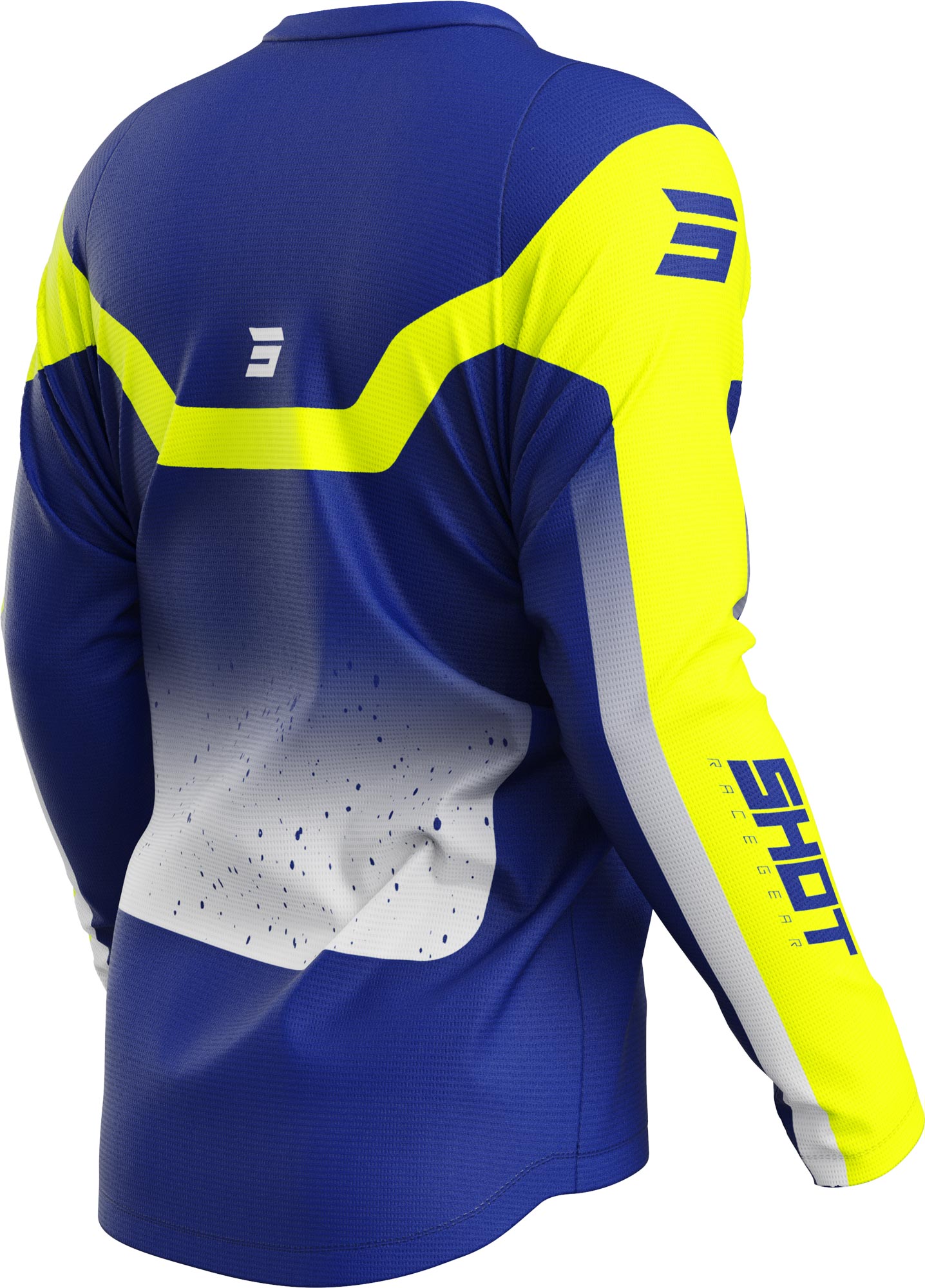 Shot Devo Blast Motocross Jersey blau L Abbildung 2