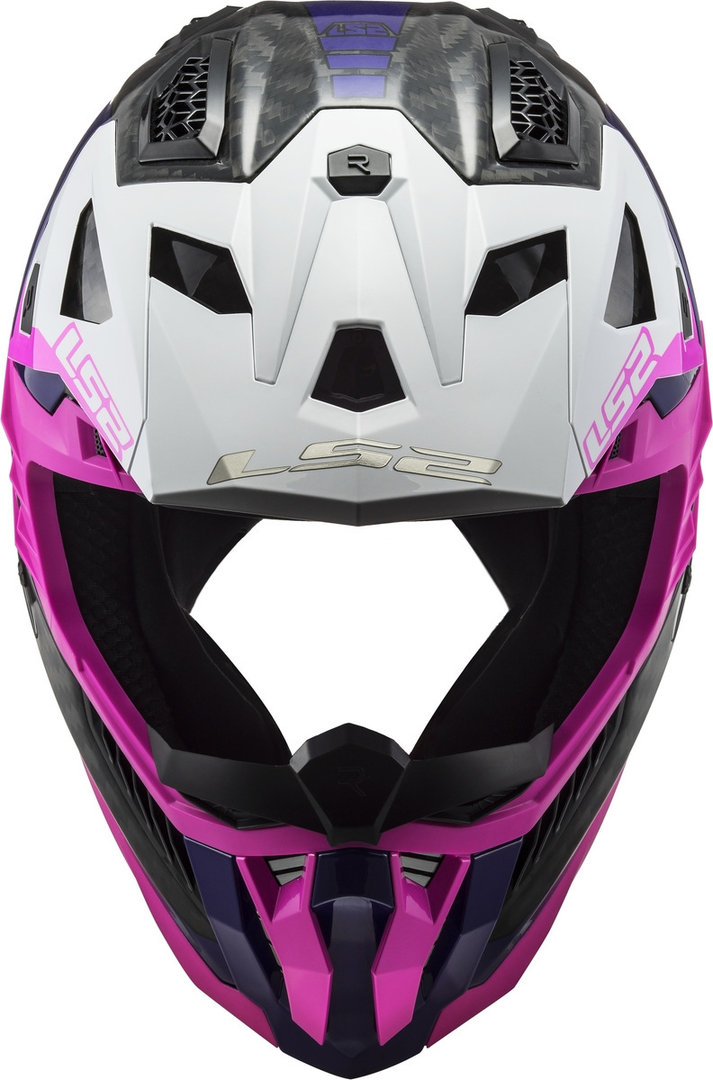 LS2 MX703 X-Force Victory Carbon Motocross hjälm Svart/rosa Man (57/58) Figur 2