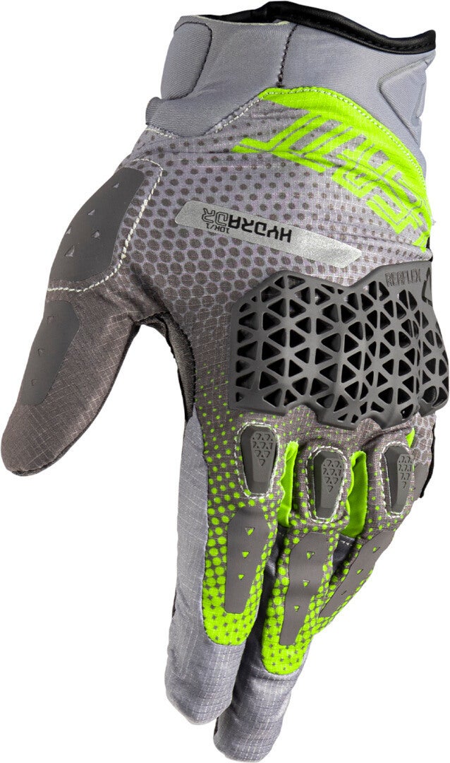 Leatt ADV Hydradri 5.5 Short Gants de moto imperméables Vert/Gris M Figure 5