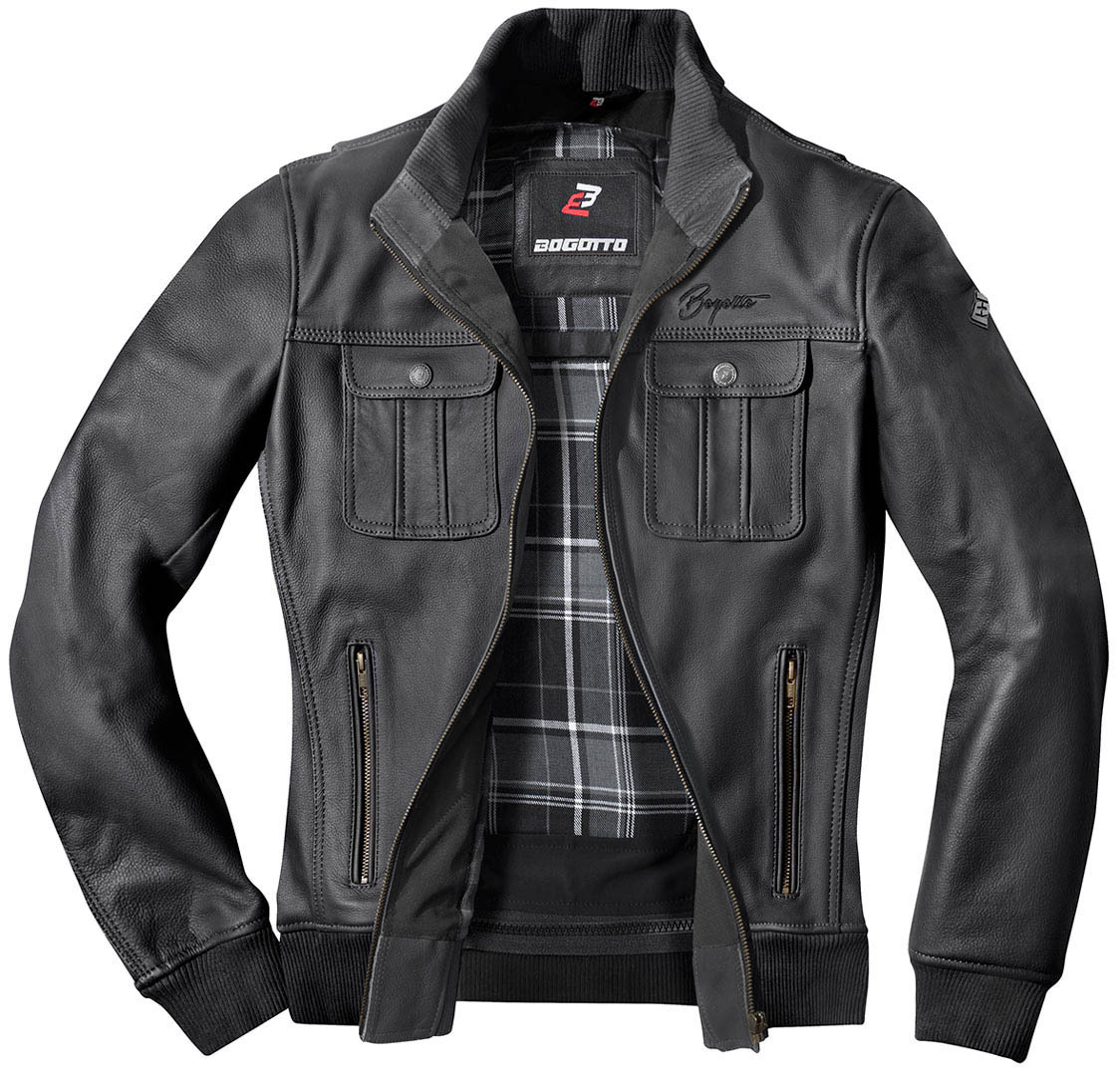 Bogotto Brooklyn Motorcycle Leather Jacket black 58 Figure 3