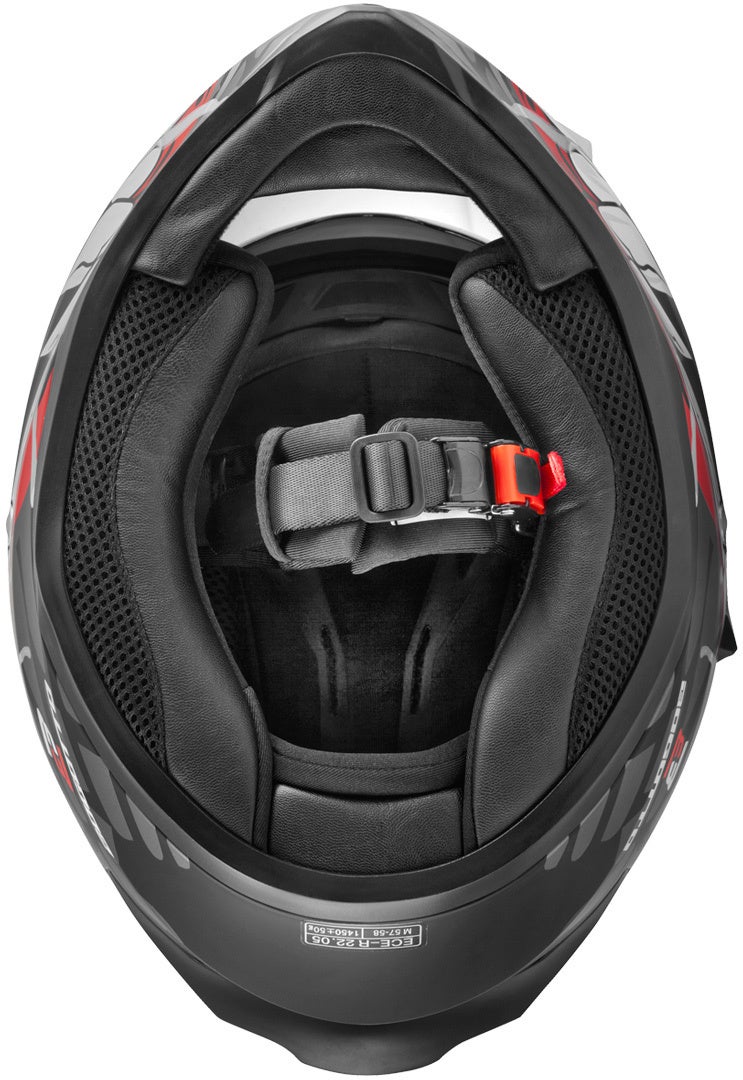 Bogotto V128 Naga Casco nero opaco/rosso M Figura 6