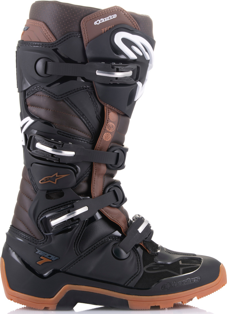 Alpinestars Tech 7 Enduro オートバイブーツ 黒/茶色 8 (42) 図5