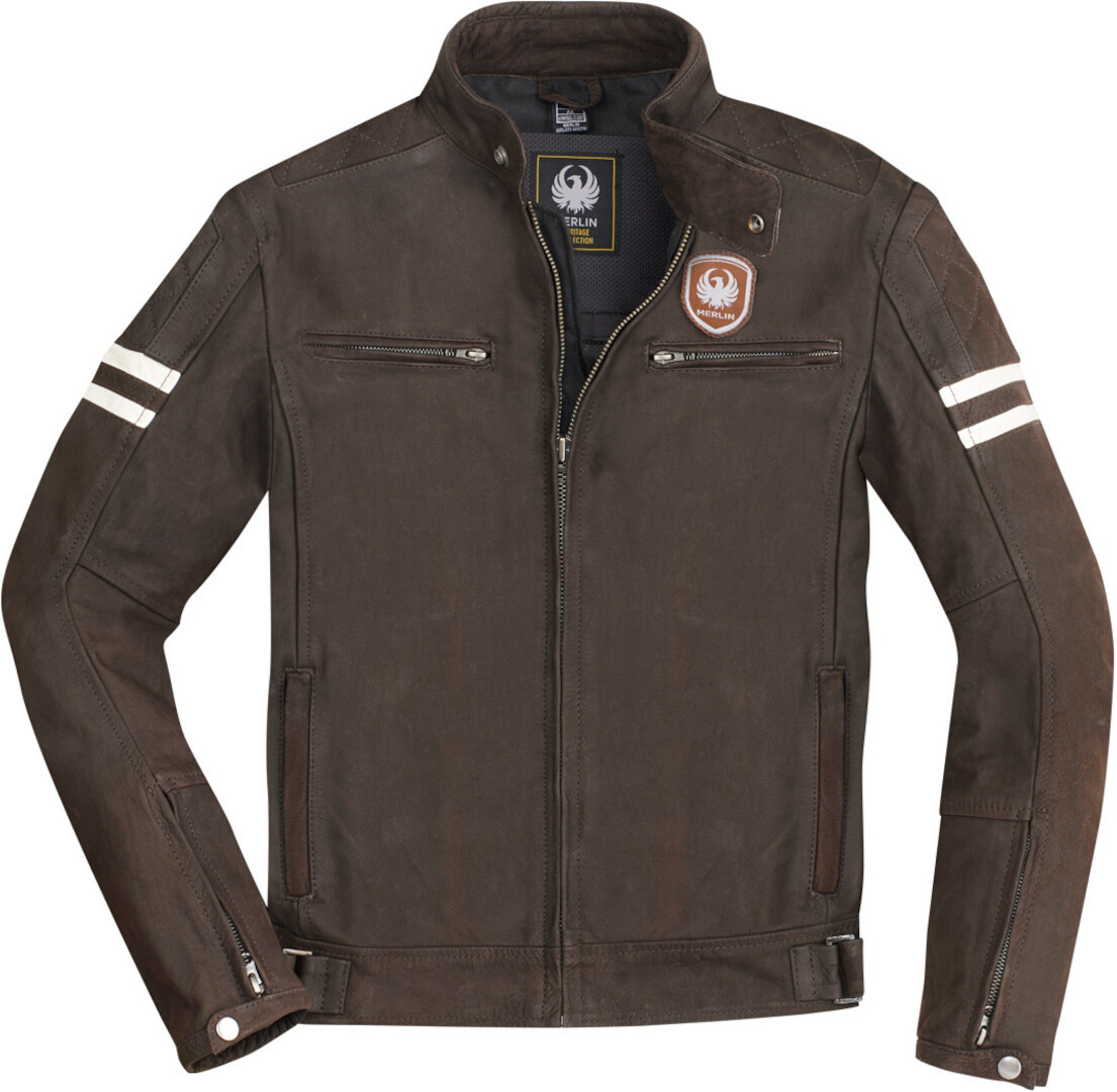 Merlin Hixon Heritage Motorcycle Leather Jacket brown S Figure 6