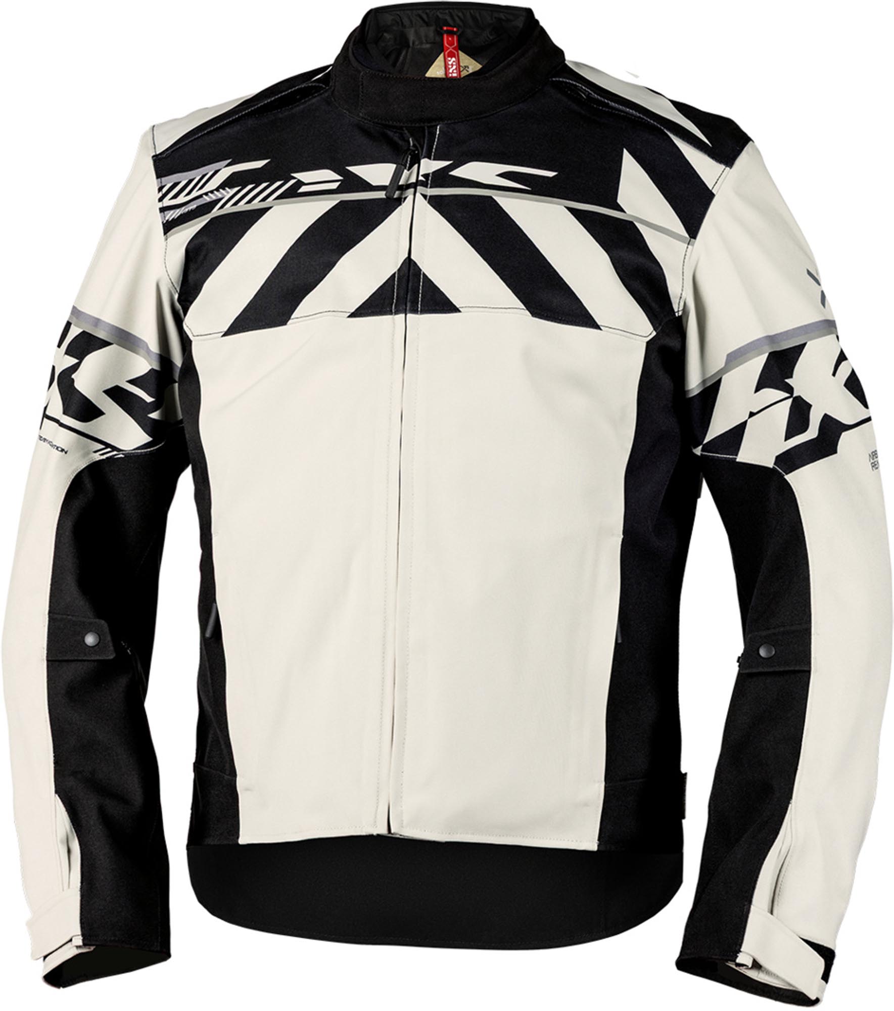 IXS Rapid-STX 2.1 waterproof Motorcycle Textile Jacket light grey/black M Figure 1