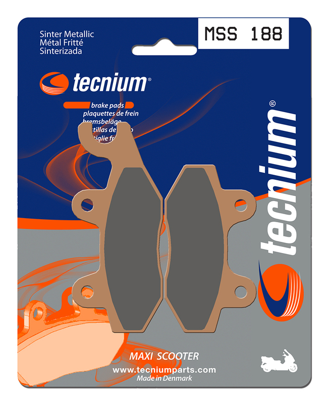 TECNIUM Maxi Scooter sintrade metallbromsbelägg - MSS188 Figur 1