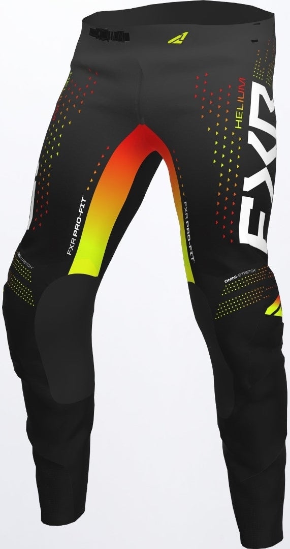 FXR Helium RaceDiv Motocross bukser sort/rød 38 Figur 1