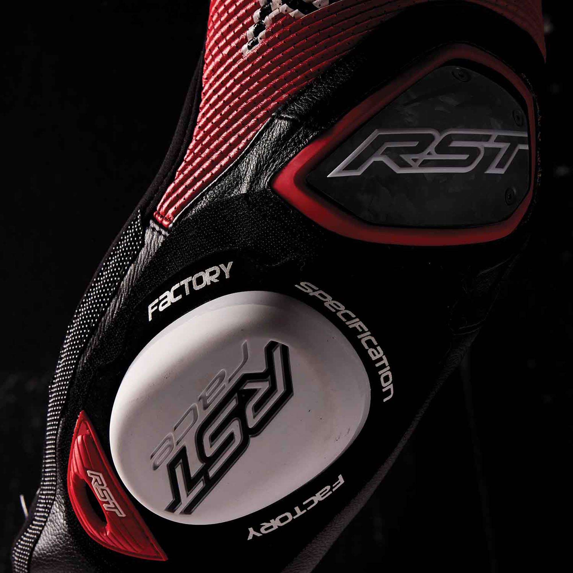RST Race Dept V4.2 D3O Airbag geperforeerd eendelig leren motorfietspak zwart/rood/wit 58 Figuur 4