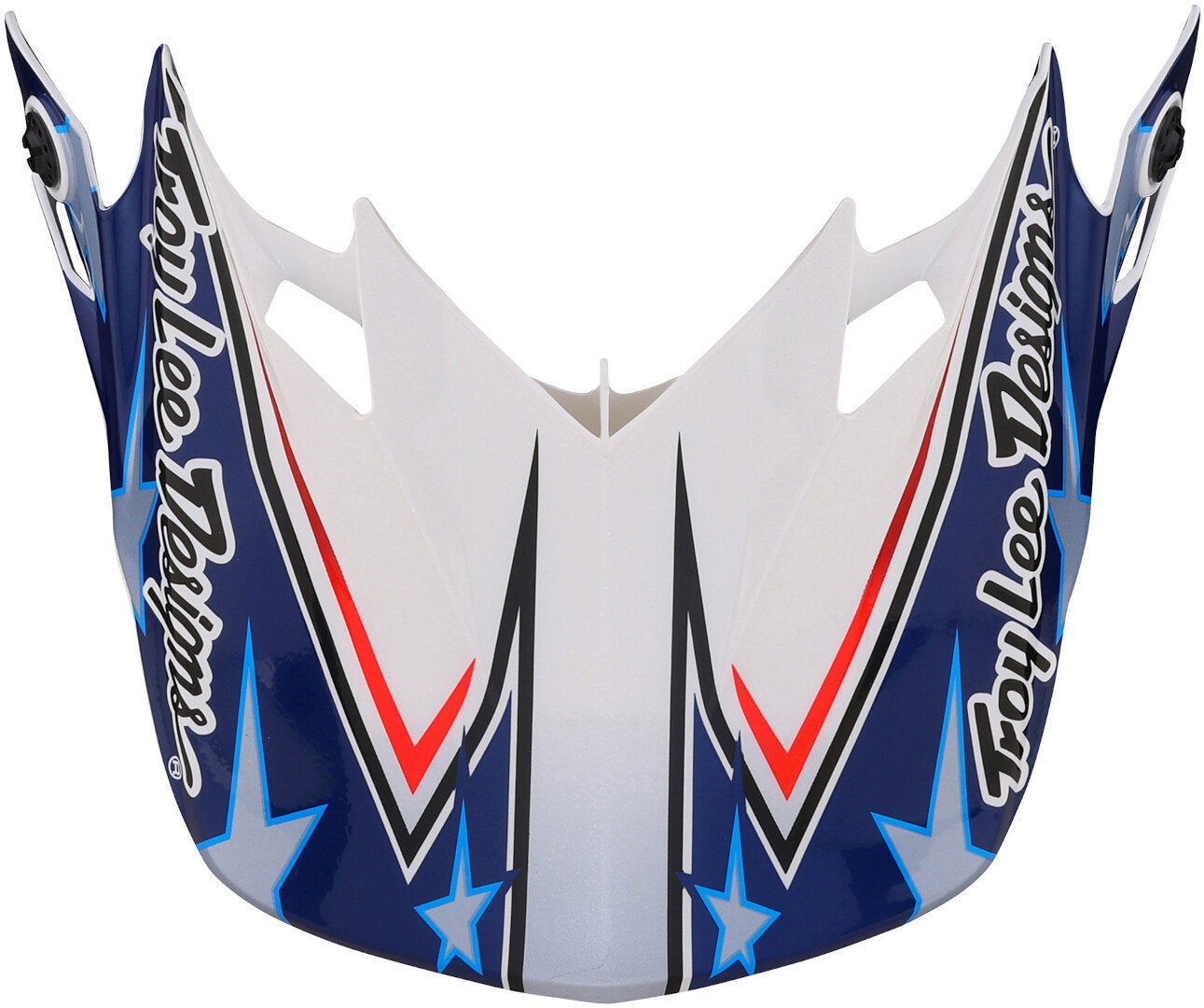 Troy Lee Designs SE4 Polyacrylite Flagstaff MIPS Casco da motocross rosso/bianco/blu L (58/59) Figura 9