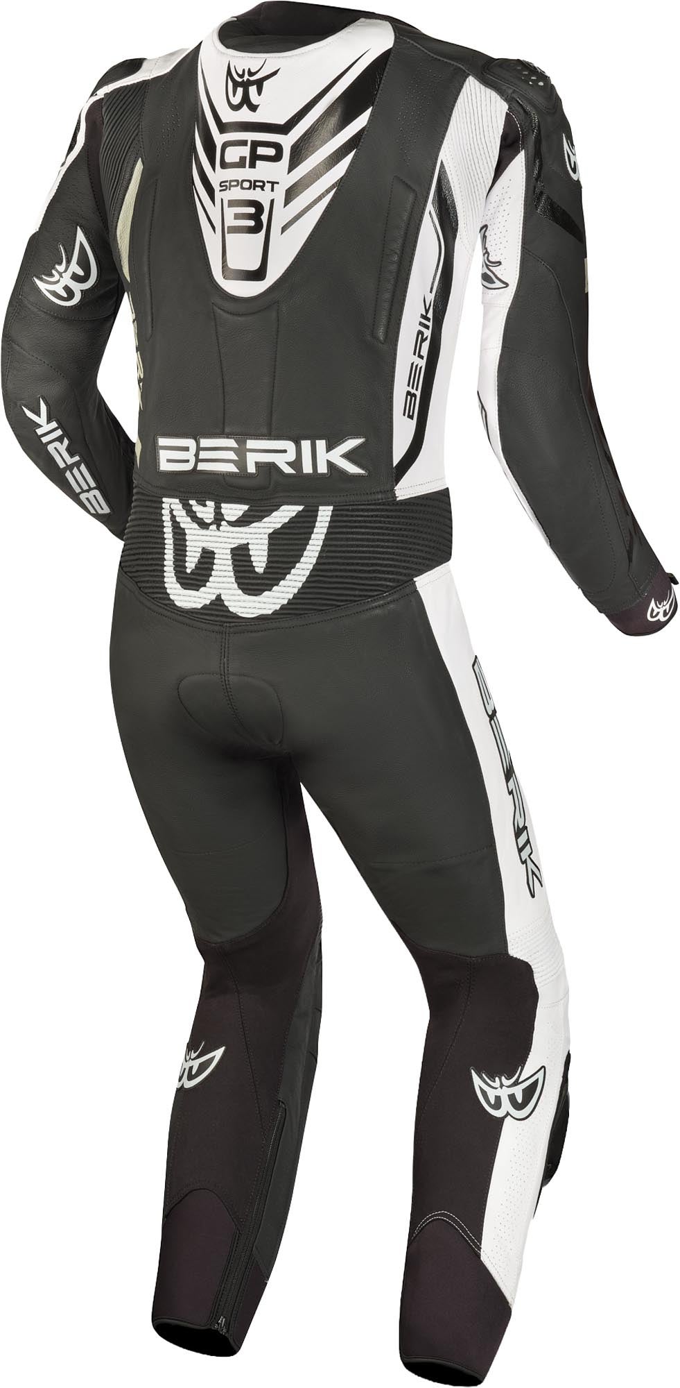 Berik Oshiqo Eendelig Motorfietsleren pak zwart/wit 58 Figuur 2