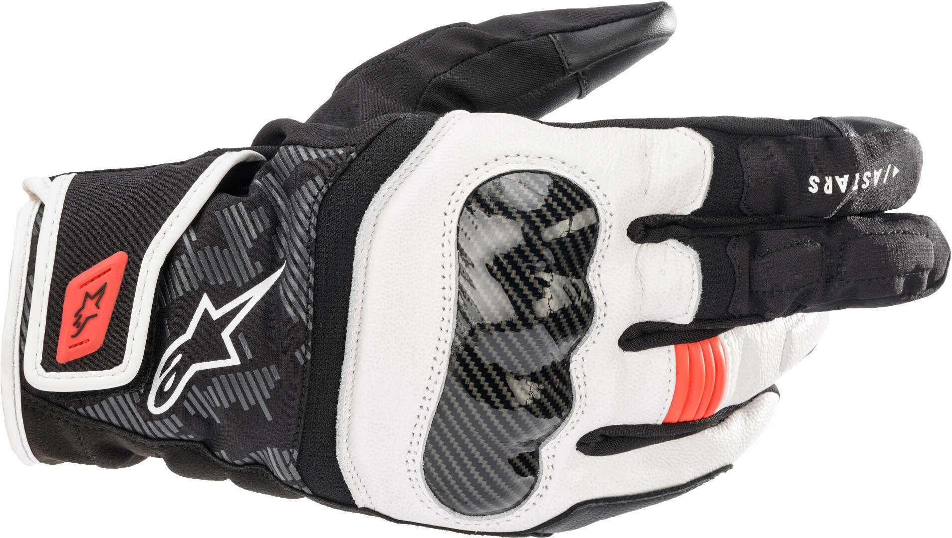 Alpinestars SMX Z Drystar Motorcykel Handsker sort/hvid/rød 2XL Figur 1
