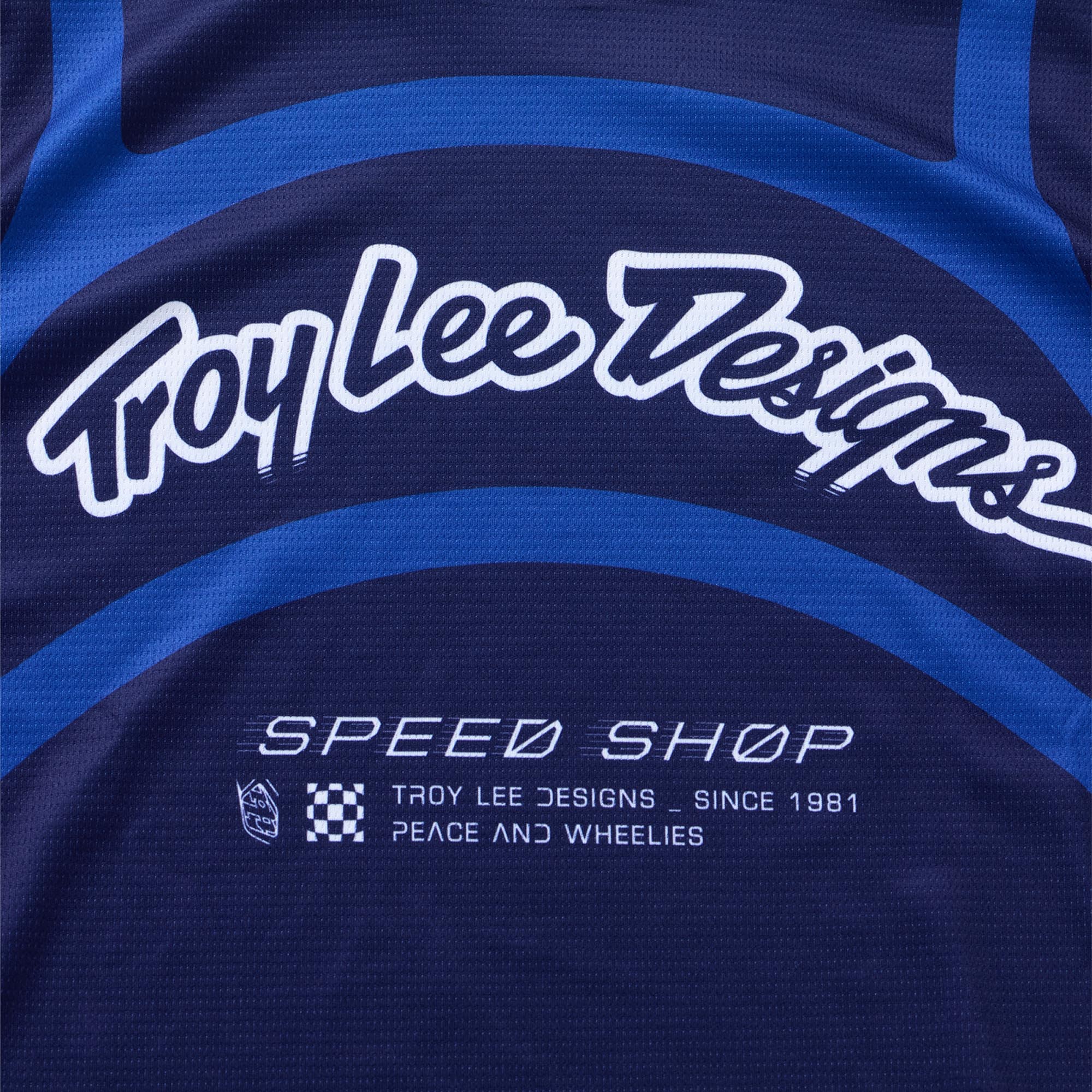 Troy Lee Designs GP Pro Swerve Tricou de motocross Albastru bleumarin S Figura 3