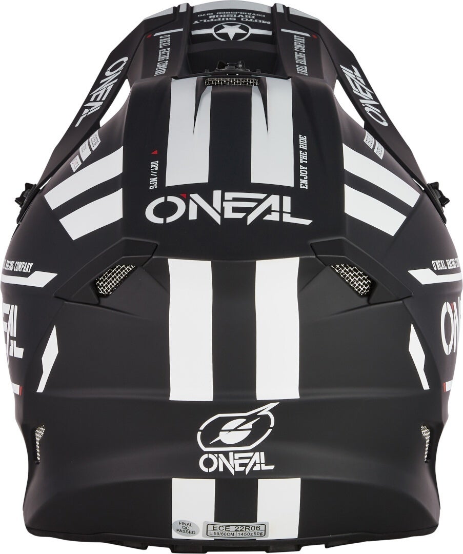 Oneal 5SRS Polyacrylite Warhawk Motocross Helmet white matt/black XL Figure 3