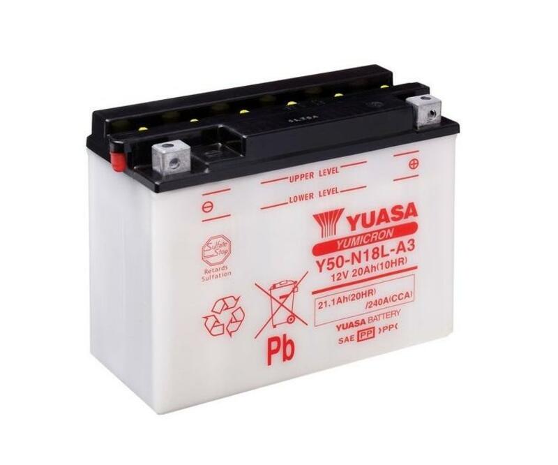YUASA Y50-N18L-A3 Baterie fără pachet acid Figura 1