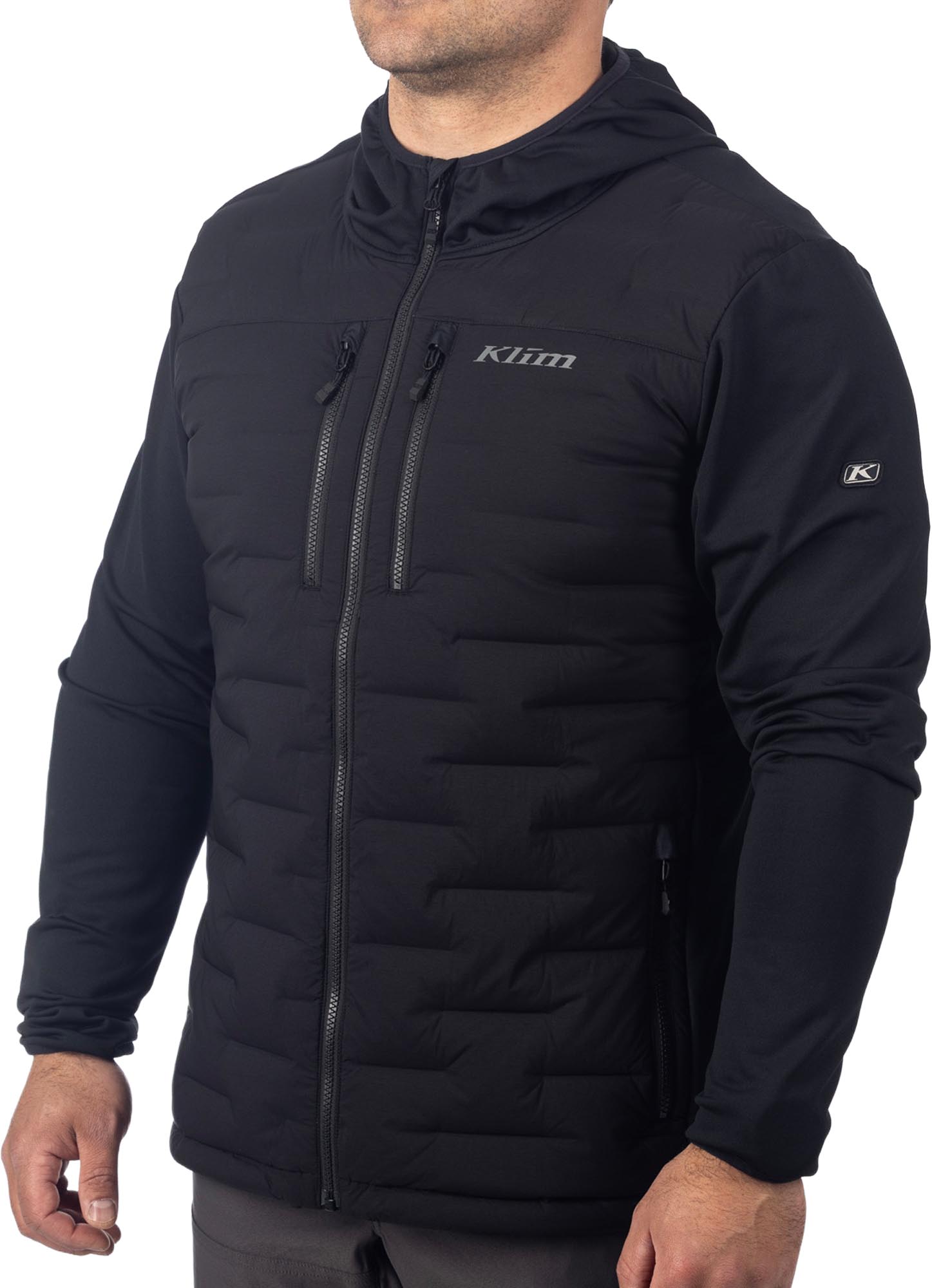 Klim Boulder Stretch Hybrid Daunenjacke schwarz M Abbildung 1