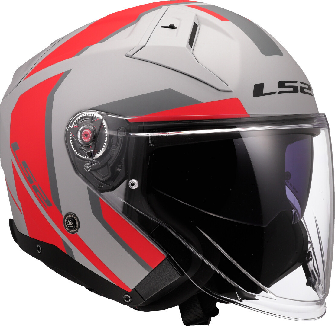 LS2 OF603 Infinity II Focus Jet Helmet grey matt/red M (57/58) Figure 7