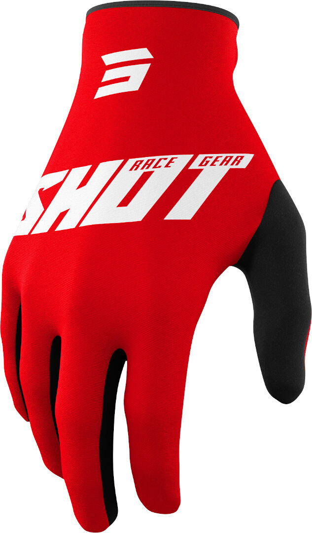 Shot Draw Burst Mănuși de motocross Roșu/Alb 7 Figura 1