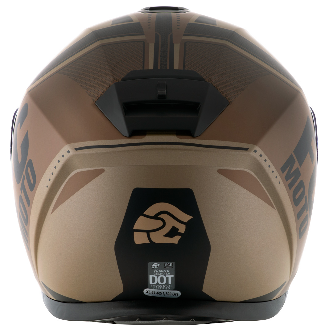 FC-Moto Novo Circuit Hjälm brun/svart XS (53/54) Figur 7