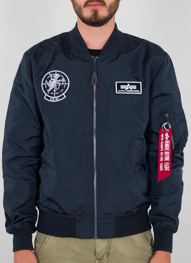 Alpha Industries MA-1 TT Glow In The Dark Giacca Blu navy 3XL Figura 1