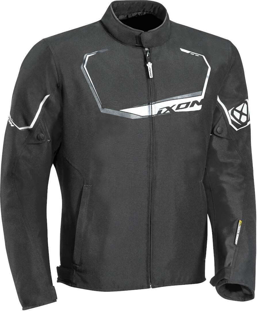 Ixon Challenge Motorrad Textiljacke schwarz/weiß M Abbildung 1