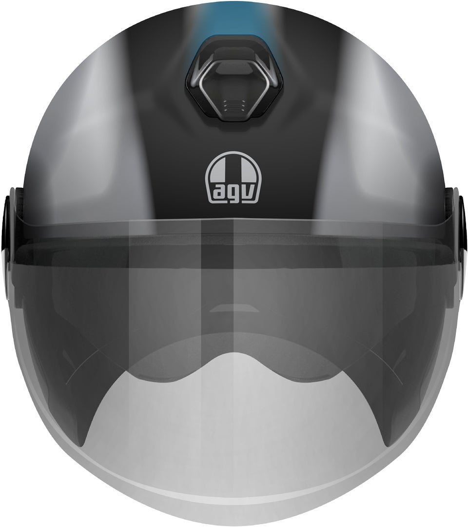 AGV Eteres Levanto Jethelm schwarz/silber L (59/60) Abbildung 1