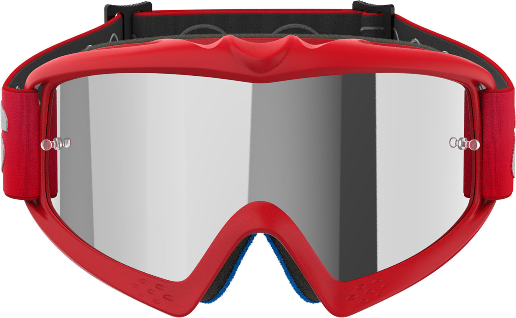 Alpinestars Vision Blaze Mirrored Ochelari de motocross pentru tineret Roșu/Alb Figura 3