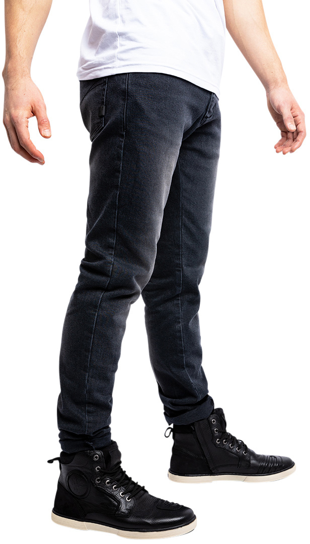 Side view of John Doe Taylor Mono Motorcycle Jeans