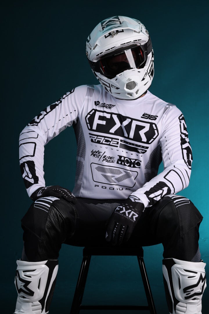FXR Podium 2025 Motokrosový dres bílá/černá S Obrázek 4