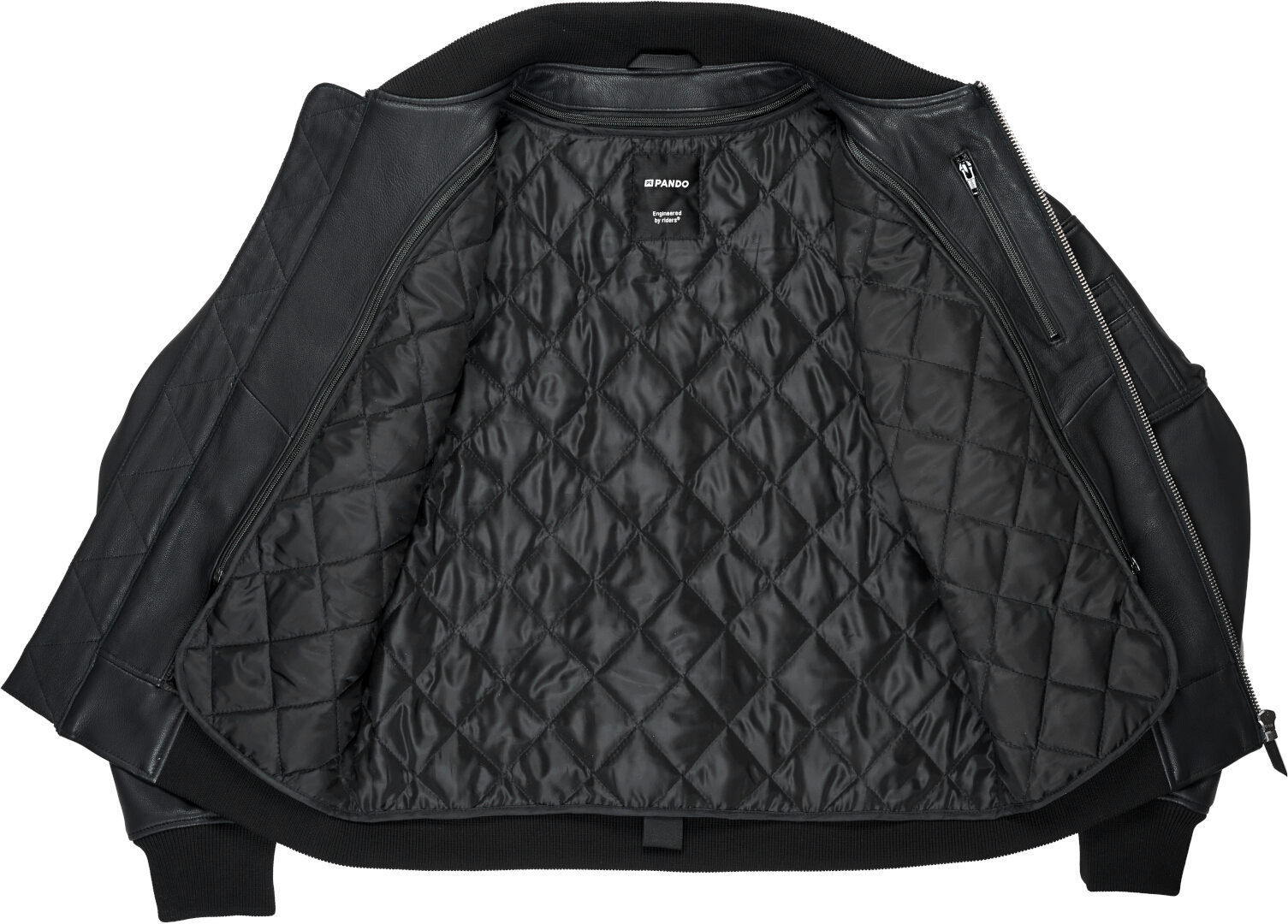 Pando Moto Falcon Aviator Leather Jacket XS Figure 2