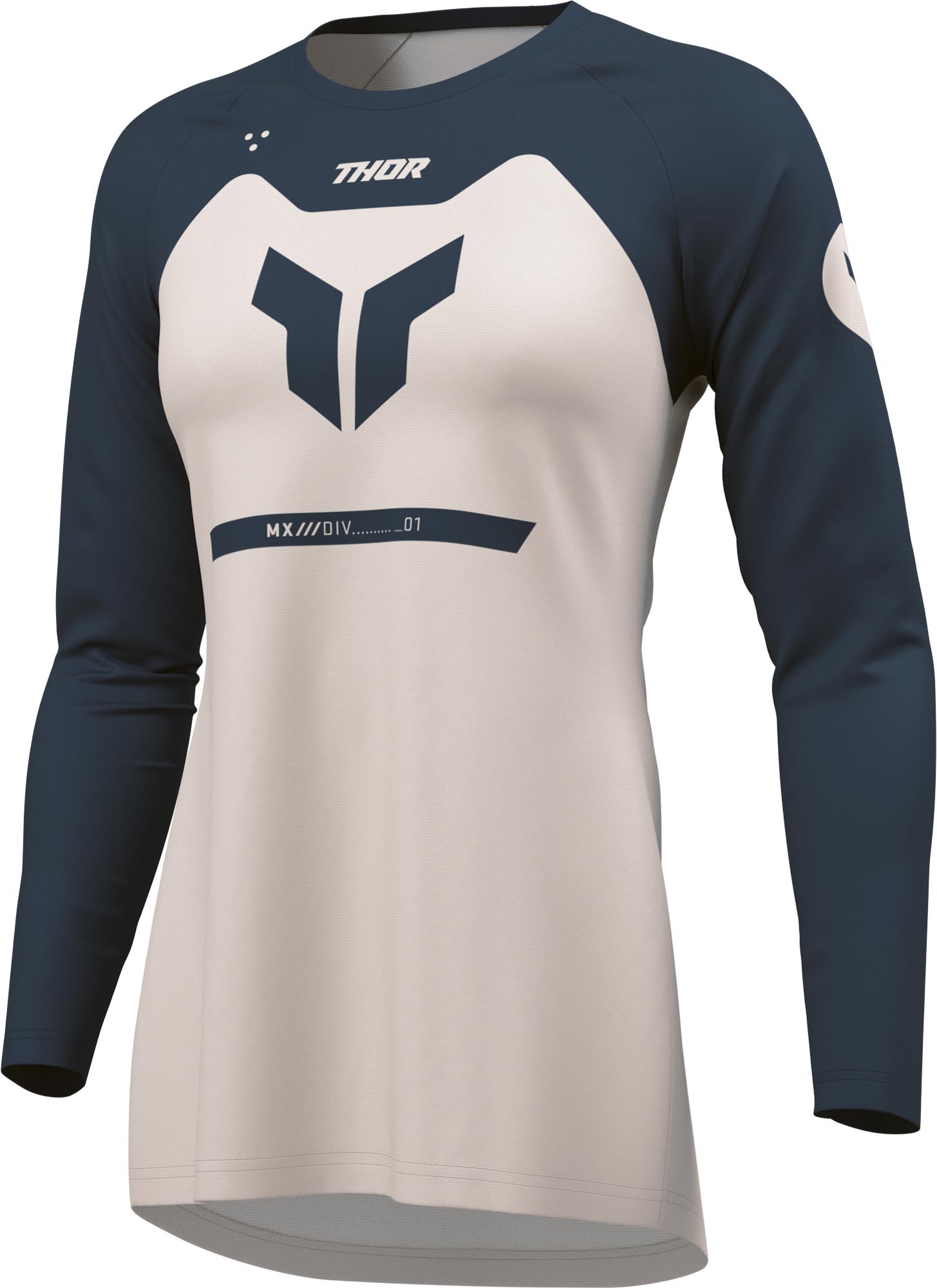 Thor Ridemode Menace Maglia motocross da donna Bianco S Figura 1