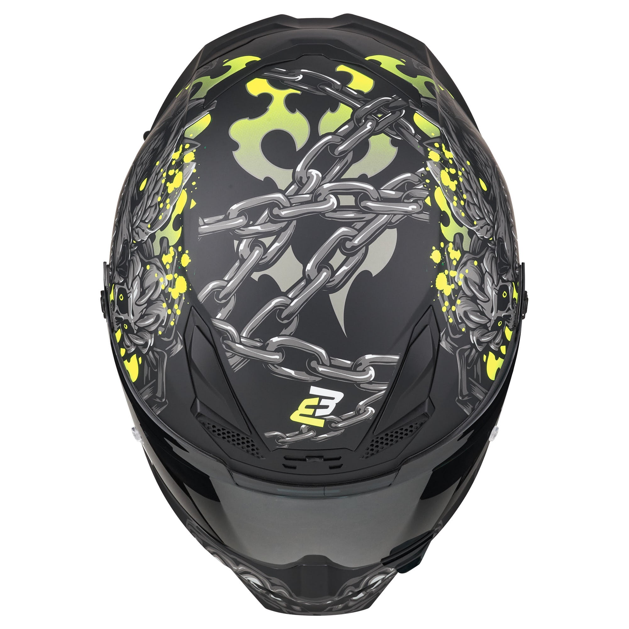 Bogotto Blade Gatekeeper Helmet black/grey/fluo-yellow L Figure 9