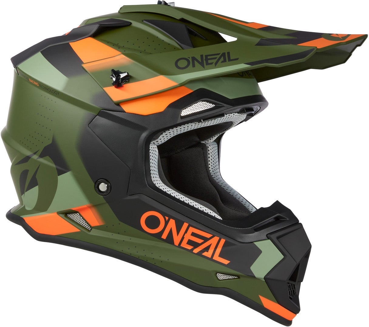 Oneal 2Series Spyde V23 Motocross hjelm grøn/sort/orange M (57/58) Figur 6