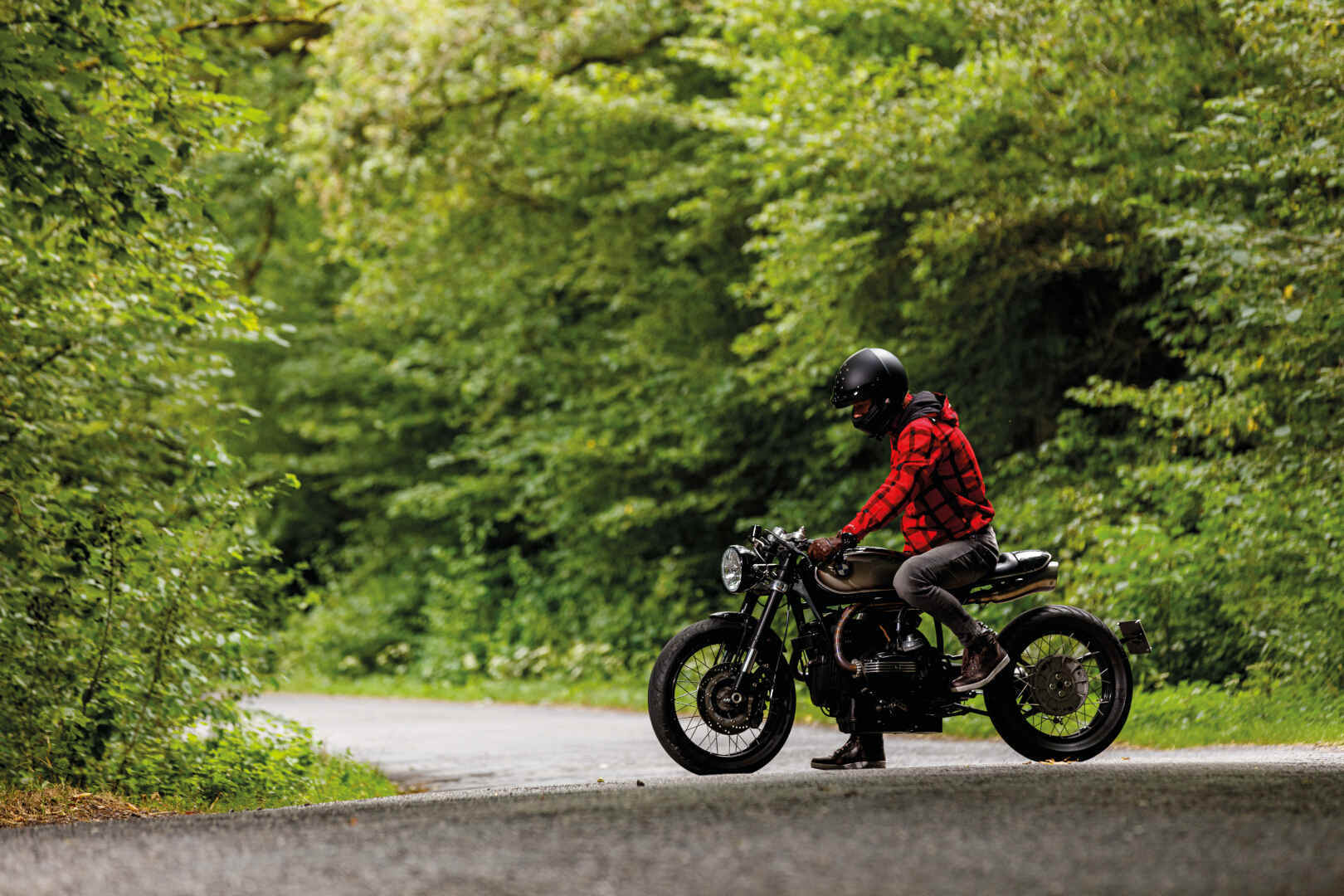 Richa Lumber Jaqueta têxtil da motocicleta vermelho/preto 3XL Figura 4