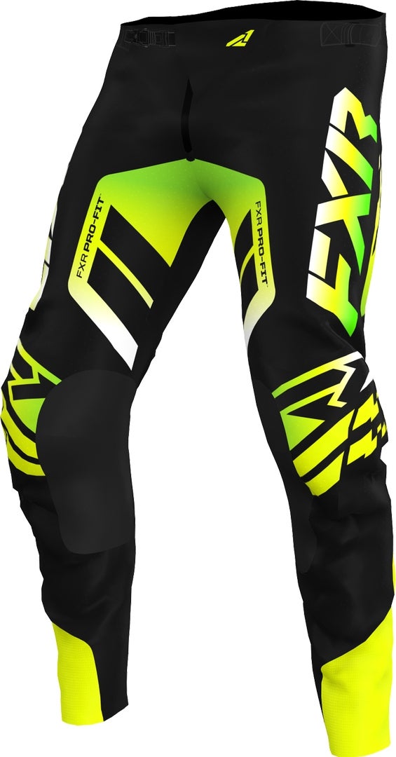 FXR Revo Comp Motocross bukser sort/gul 32 Figur 1