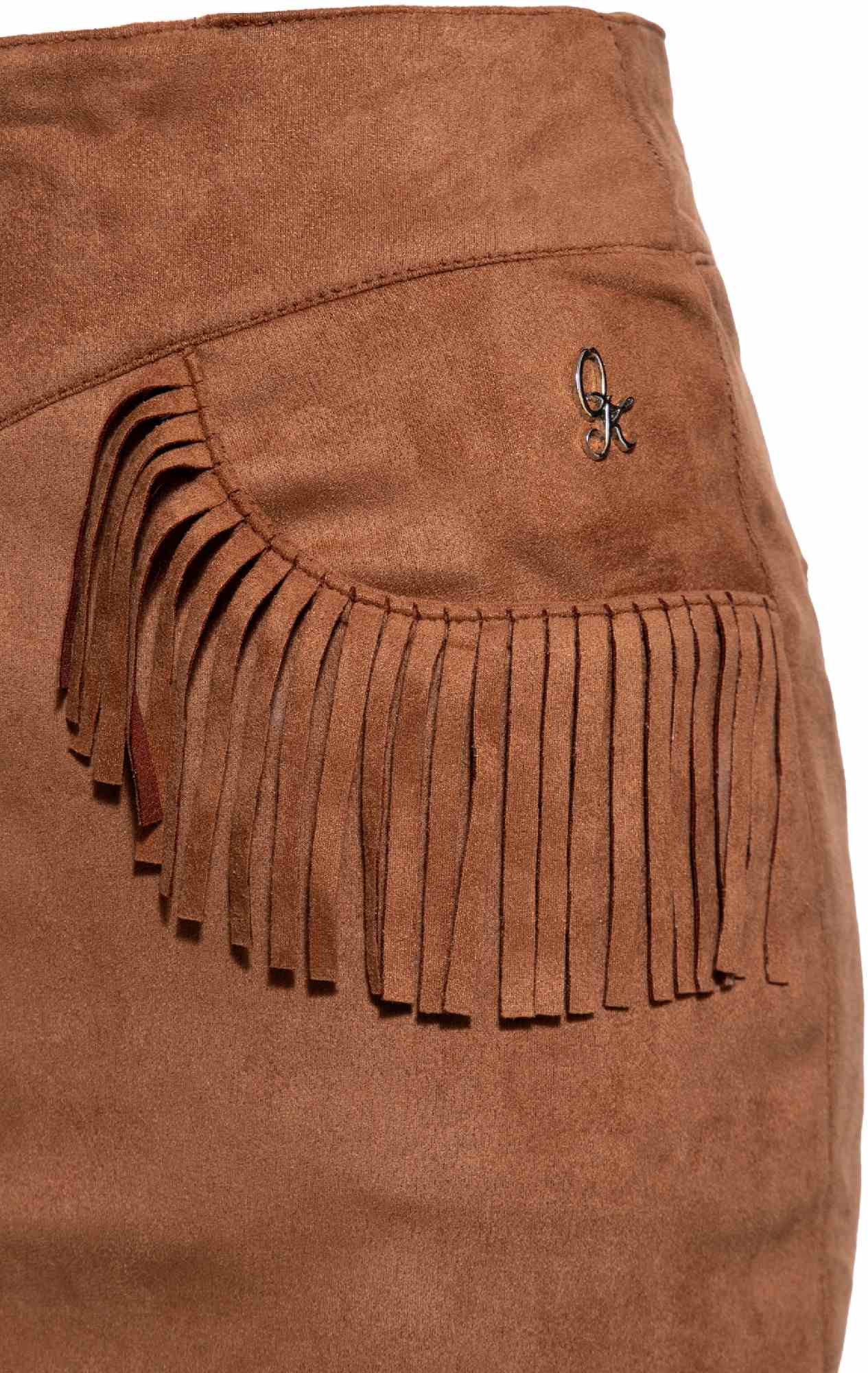 Queen Kerosin Western Gonna da donna marrone XXL Figura 3