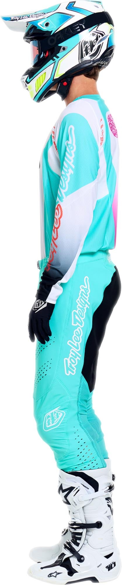 Troy Lee Designs SE Pro Solo Motocross Pants white/turquoise/black 32 Figure 17