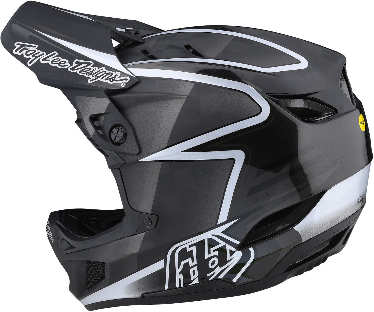 Troy Lee Designs D4 Carbon Lines Casco Downhill nero/grigio M (57/58) Figura 7
