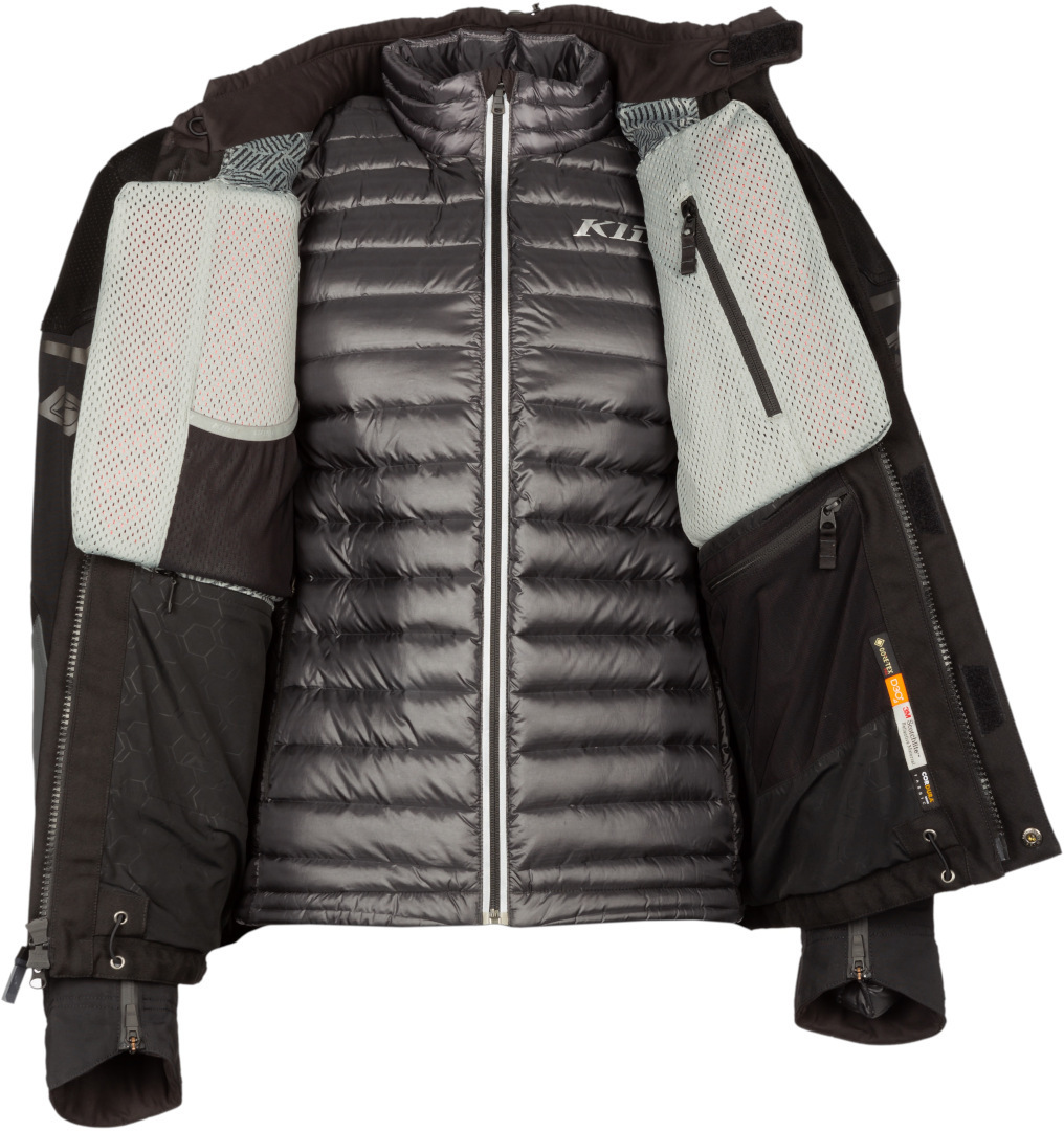 Klim Kodiak Motorcycle Textile Jacket black/grey 29 Figure 18