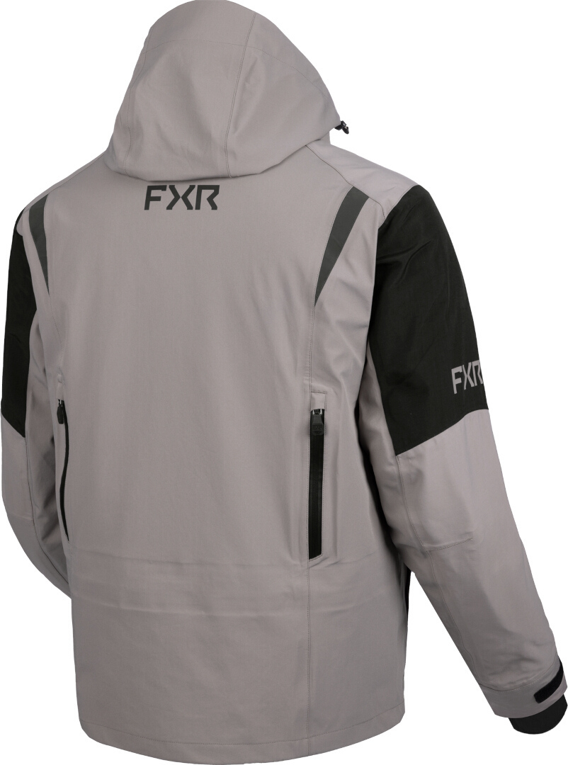 FXR Ridge Pro Trilaminate 2025 Snowmobile Jacket light grey/black S Figure 5